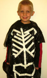 Jack's bin bag skeleton