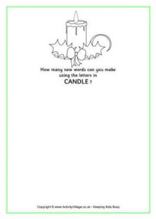Candle Printables