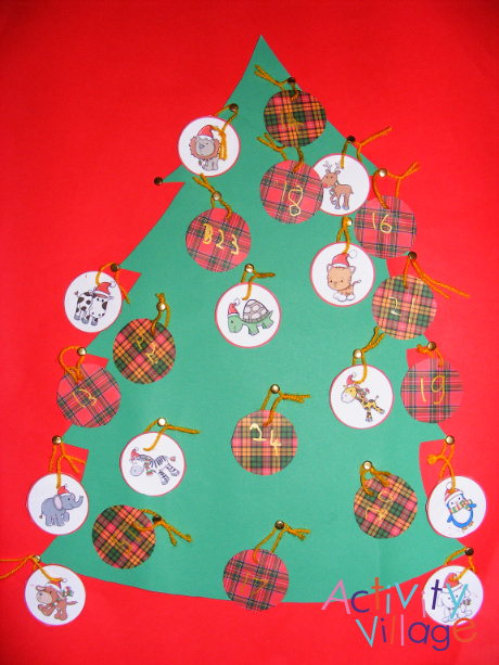 Christmas Tree Bauble Advent Calendar