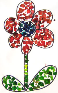 Eggshell Mosaic Picture