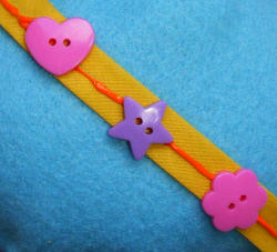 Felt monster toy closeup