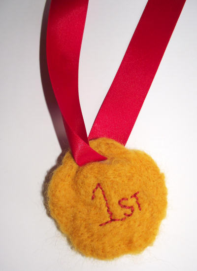 Felted Medal Craft