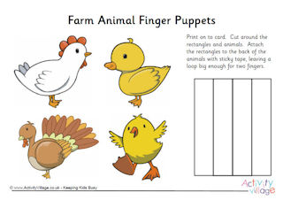 Printable Finger Puppets