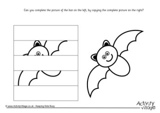 Complete the Halloween Picture Puzzles