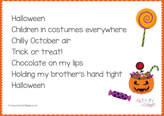 Holiday Sensory Poem Printables