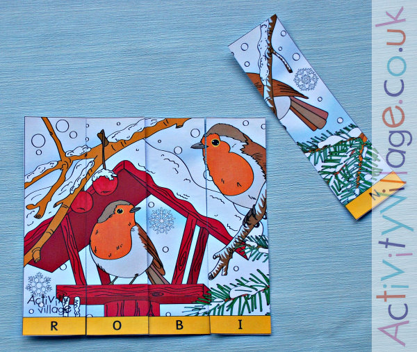 Building the robin jigsaw puzzle