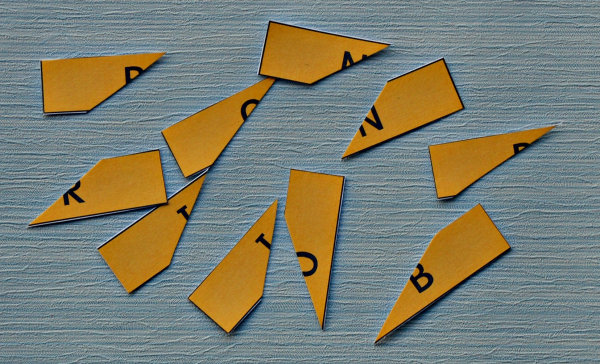 Here are the letter pieces