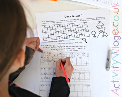 Using a code buster for a number substition code