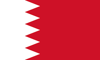 The flag of Bahrain