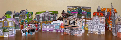Another view of the Christmas village