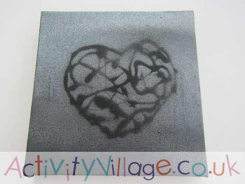 Our stencilled art canvas