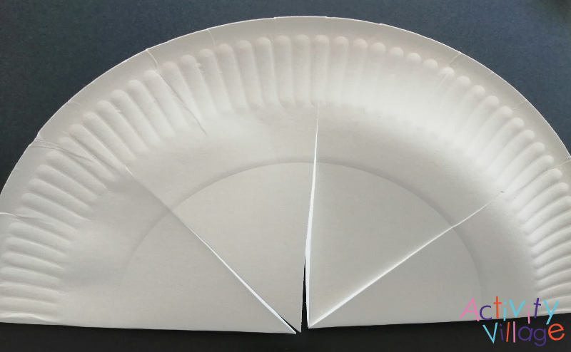 Paper plate crown step 1