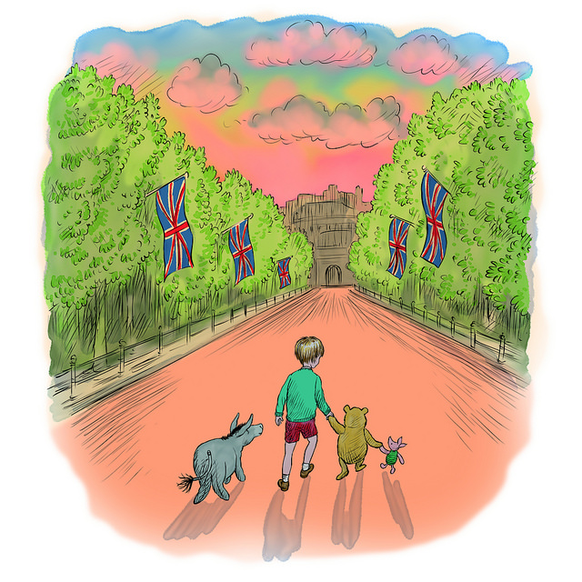 The friends from Hundred Acre Woods head home after an exciting day