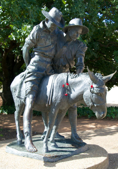 Statue of John Simpson Kirkpatrick, AWM, Canberra Statue of John Simpson Kirkpatrick, AWM, Canberra