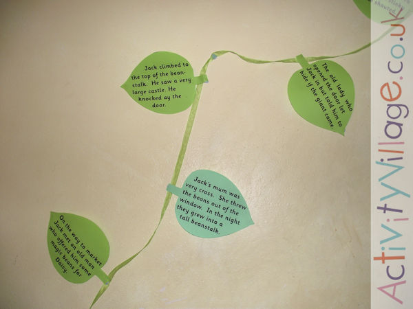 Snippets from the Jack and the Beanstalk story