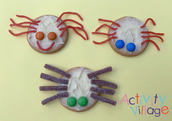 Tea biscuit spiders