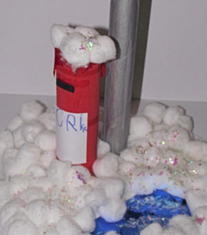 Winter centrepiece detail