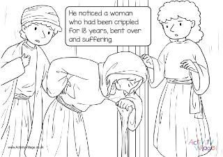 Jesus Heals a Crippled Woman