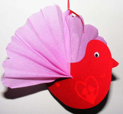 Lovebird craft - wing detail