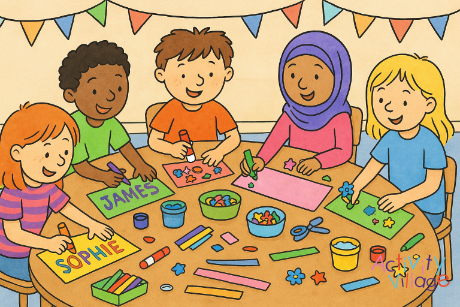 Instructions for the ice-breaker activity Make a Name Book