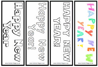 New Year Bookmarks