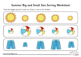 Seaside Maths Worksheets