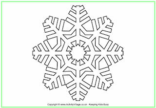 Snowflake Colouring Pages