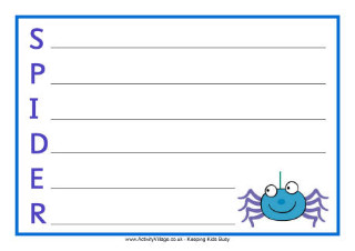 Spider Worksheets