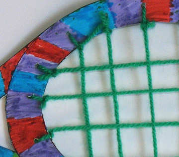 Tennis racket craft detail