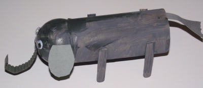 Toilet roll elephant craft - photo 1