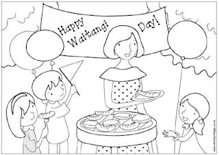 Waitangi Day Colouring Pages