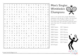 Wimbledon Puzzles