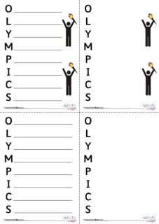 Winter Olympics Acrostic Poem Printables